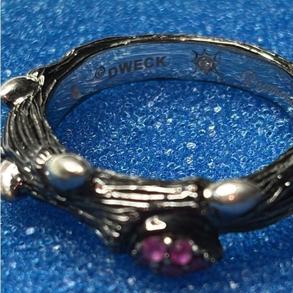STEPHEN DWECK DIAMONDS Sterling Silver Branch Ring Size 7 - Picture 5 of 9
